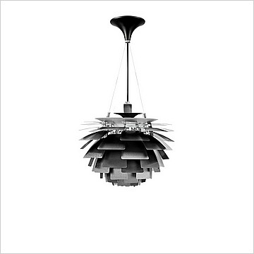 Artichoke Chandelier in Black