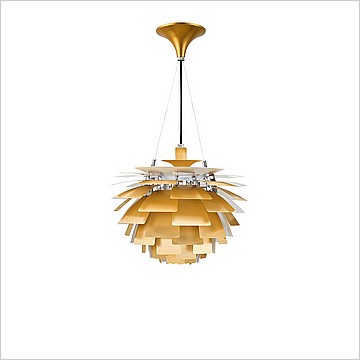 Artichoke Chandelier in Brass