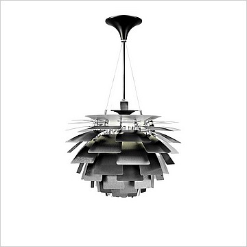 Artichoke Chandelier in Black