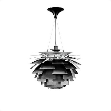 Artichoke Chandelier in Black