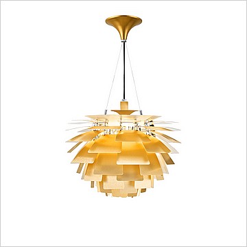 Artichoke Chandelier in Brass