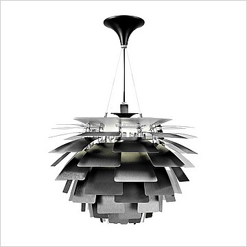 Artichoke Chandelier in Black