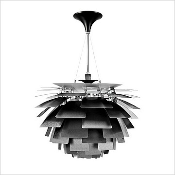 Artichoke Chandelier in Black