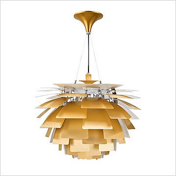 Artichoke Chandelier in Brass