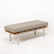 Show product details for Exhibition Narrow Bench - Buff Tan Leather