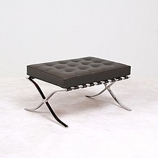 Show product details for Mies van der Rohe Style: Expo Ottoman - Standard Black