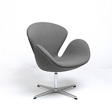 Show product details for Jacobsen Swan Chair - Mica Gray