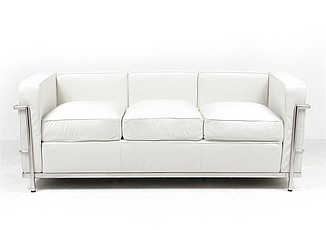 Petite Sofa - Alpine White Leather