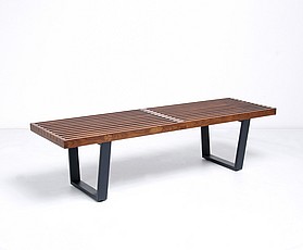 George Nelson Style: Slat Bench - 60 Inch