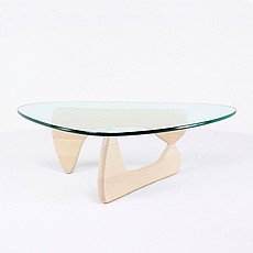 Show product details for Free Form Coffee Table - White Ash Finish on Ash Wood